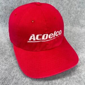ACDelco Logo Mens Red ACDelco Hat Snapback Baseball Cap OSFM